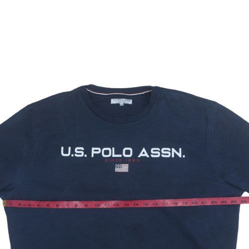 U.S. Polo Assn. Men's Navy Blue Crew Neck Pullover Sweatshirt XXL