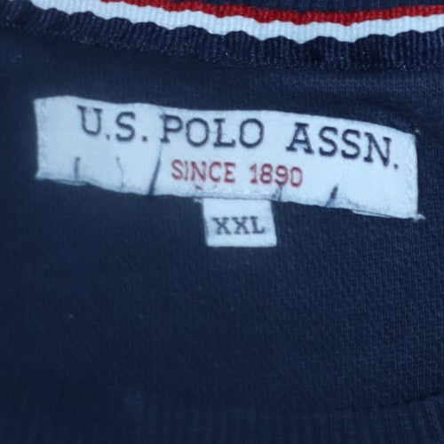 U.S. Polo Assn. Men's Navy Blue Crew Neck Pullover Sweatshirt XXL