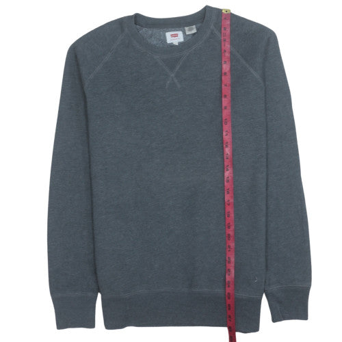 Levi's Men's Grey Pullover Fleece Sweatshirt Size M Regular Fit