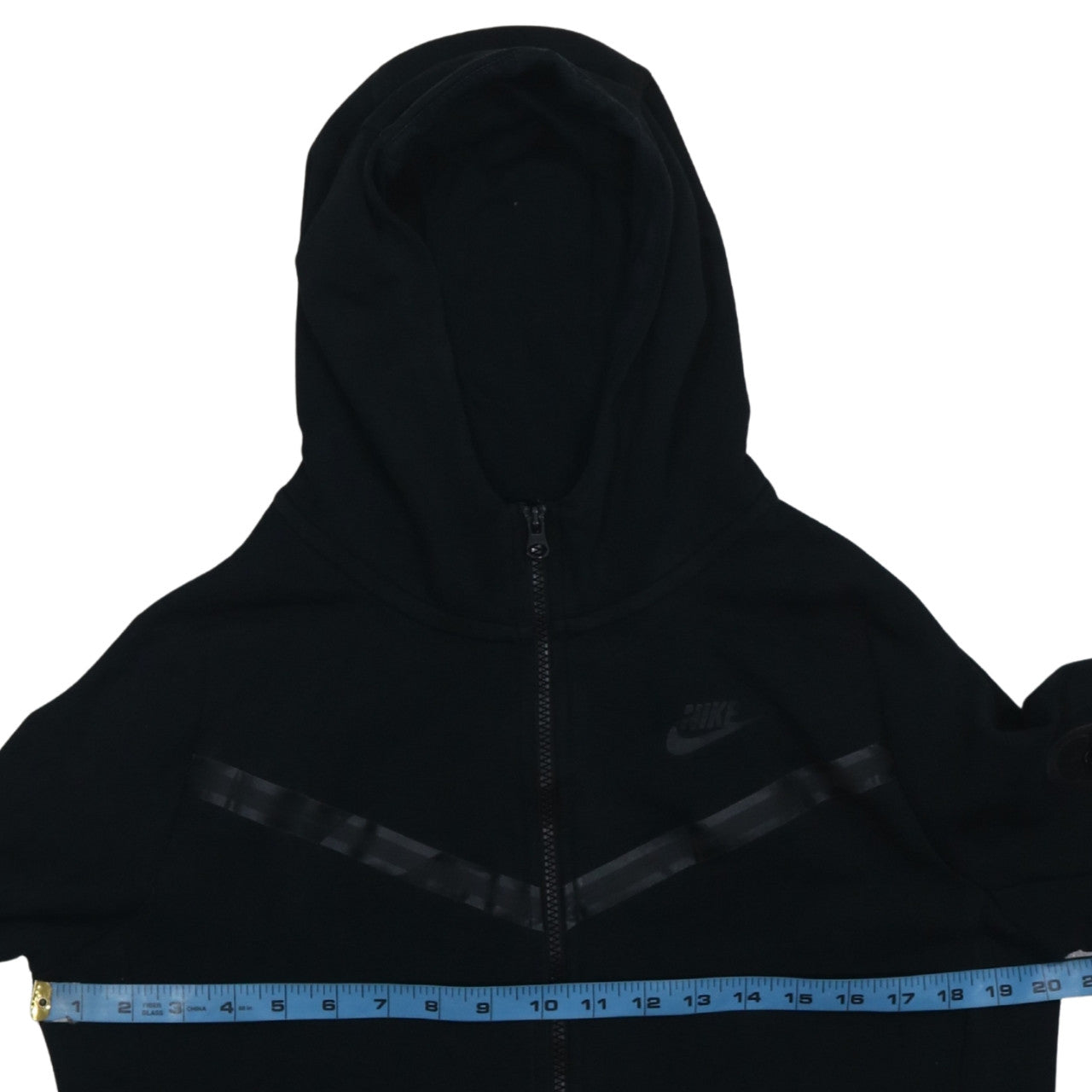 Nike Boys Black XL Full Zip Hoodie Fleece Sweatshirt