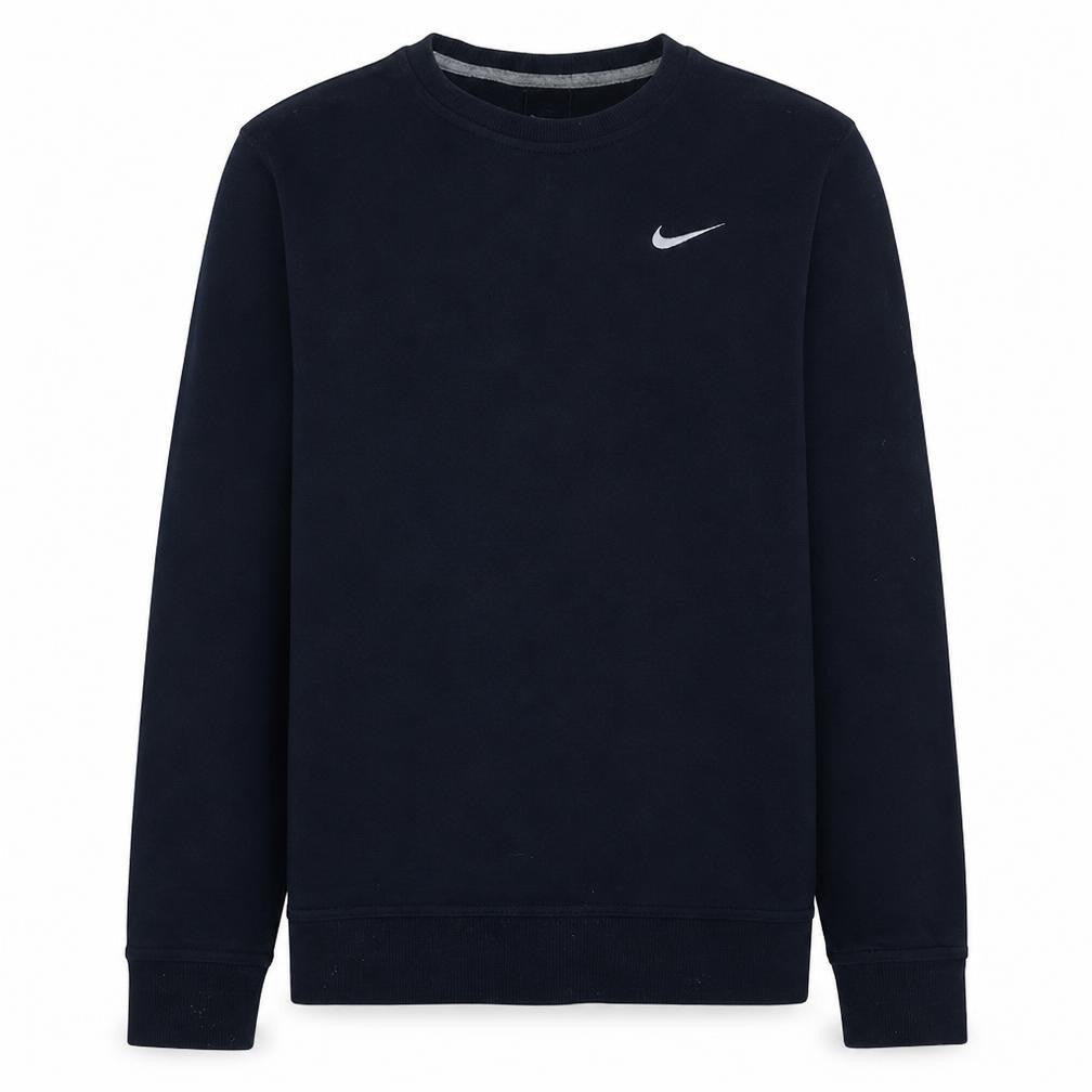 Nike Men's Black Cotton Crew Neck Pullover Sweatshirt M
