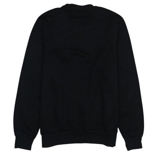 Slazenger Mens Black Crew Neck Pullover Sweatshirt M Regular Fit