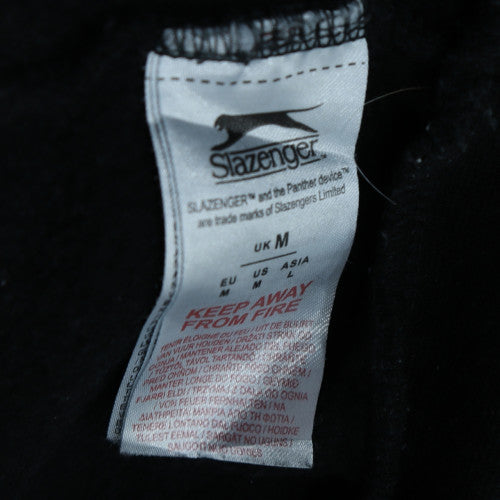 Slazenger Mens Black Crew Neck Pullover Sweatshirt M Regular Fit
