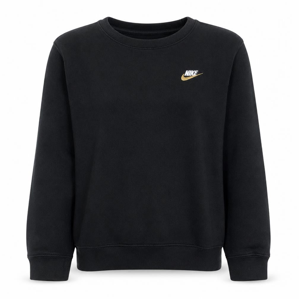 Nike Women's Black Small Pullover Sweatshirt Crew Neck Logo
