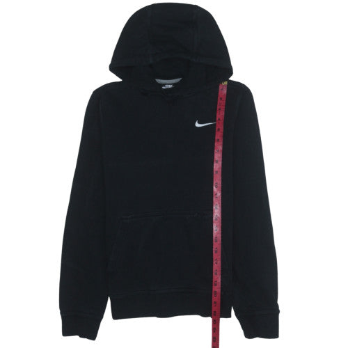 Nike Womens Black XS Pullover Hoodie Cotton Blend Sweatshirt