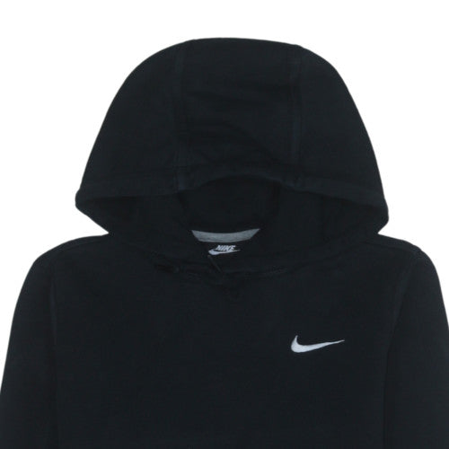 Nike Womens Black XS Pullover Hoodie Cotton Blend Sweatshirt
