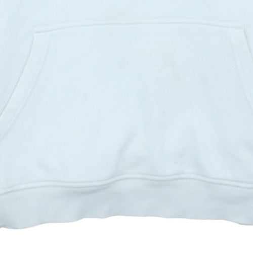 Lyle & Scott Boys White Pullover Hoodie 15-16 Years Cotton Fleece