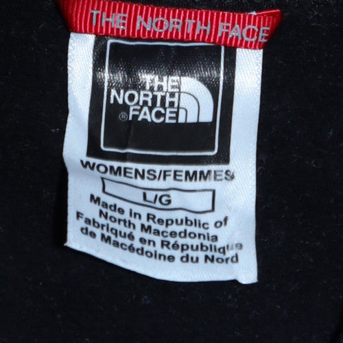 The North Face Womens Black Large Logo Sleeve Cotton Sweatshirt