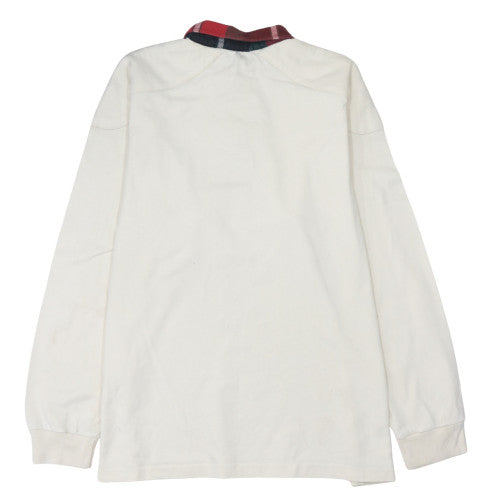 Ralph Lauren Men’s White Long Sleeve Cotton Polo Shirt L