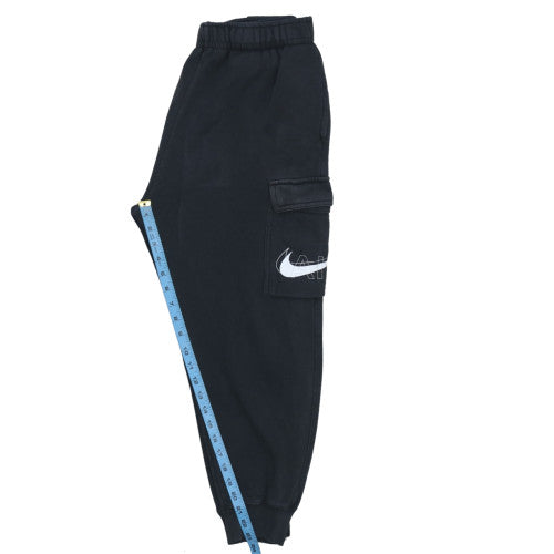 Nike Men Black Cargo Jogger Trousers Small Regular Fit Fleece