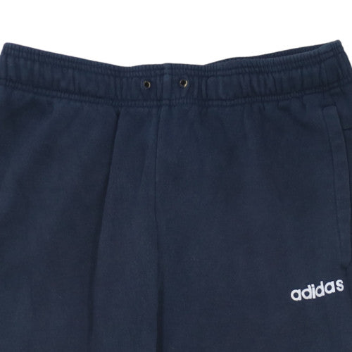 Adidas Men’s Blue Fleece Jogger Trousers Size M Regular Fit