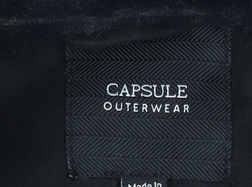 Capsule Outerwear Women's Black Faux Suede Biker Jacket Size 18