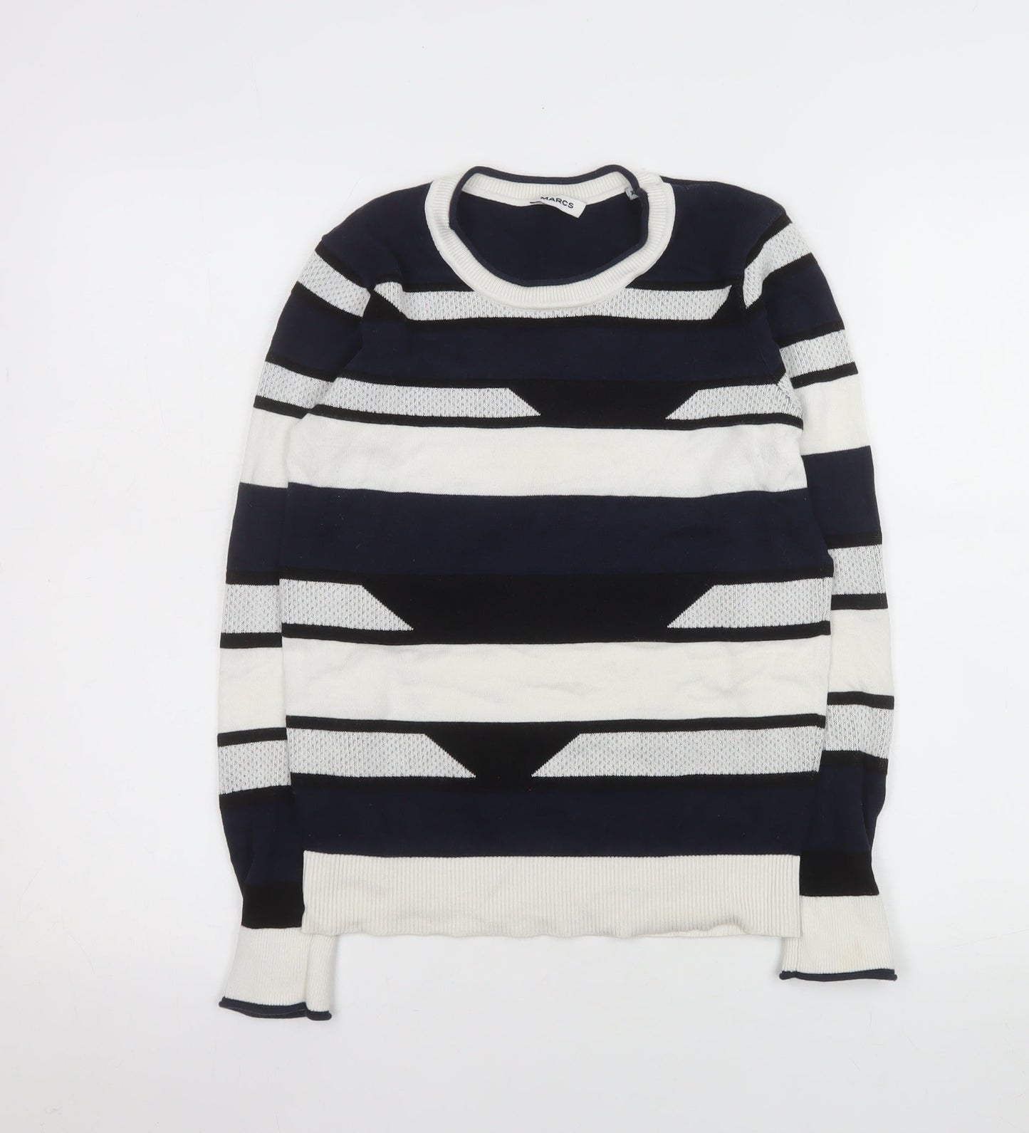 MARCS Women's Multicoloured Striped Cotton Jumper XS