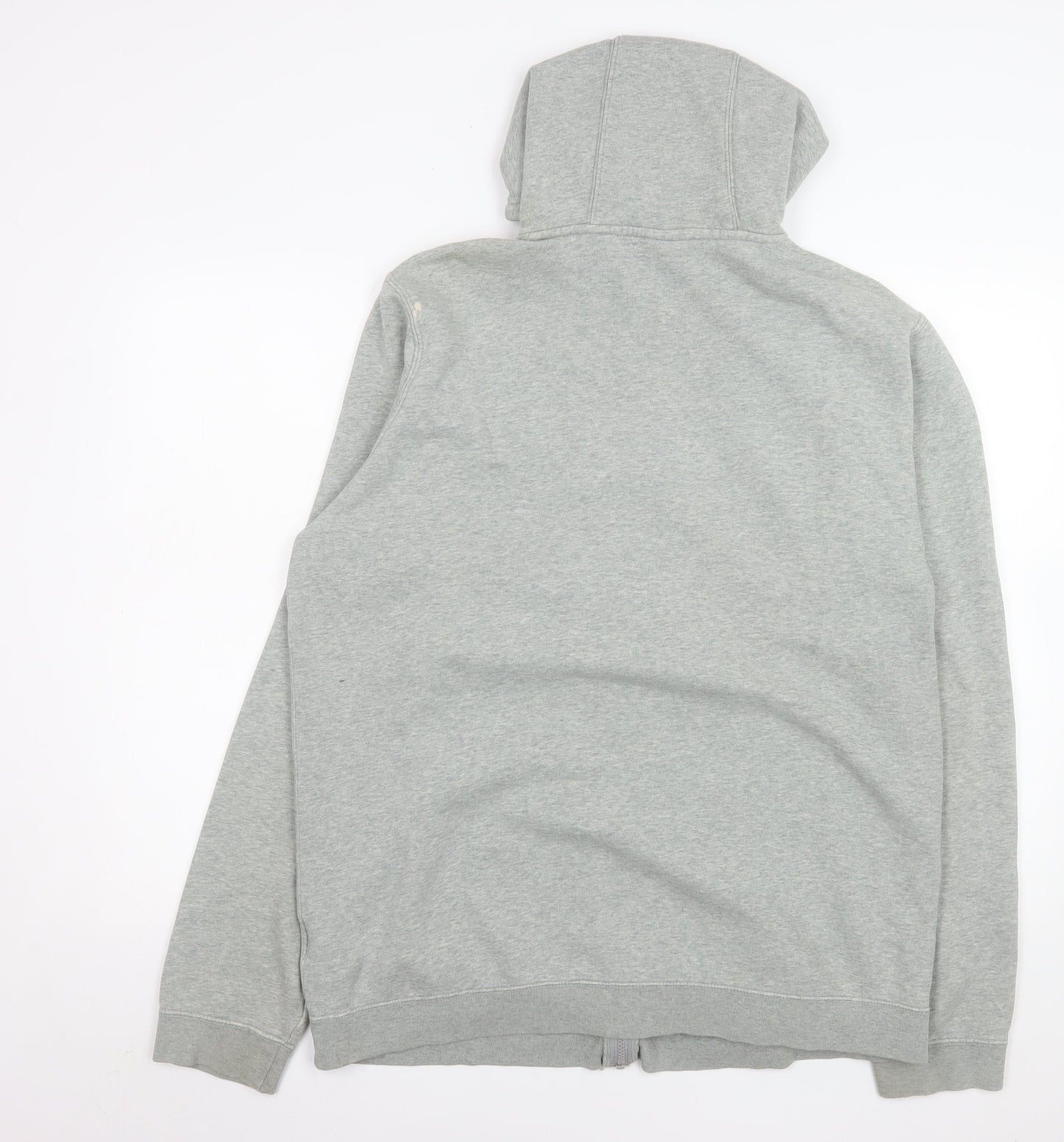 Nike Mens Grey Full Zip Hooded Jacket XL Cotton Blend