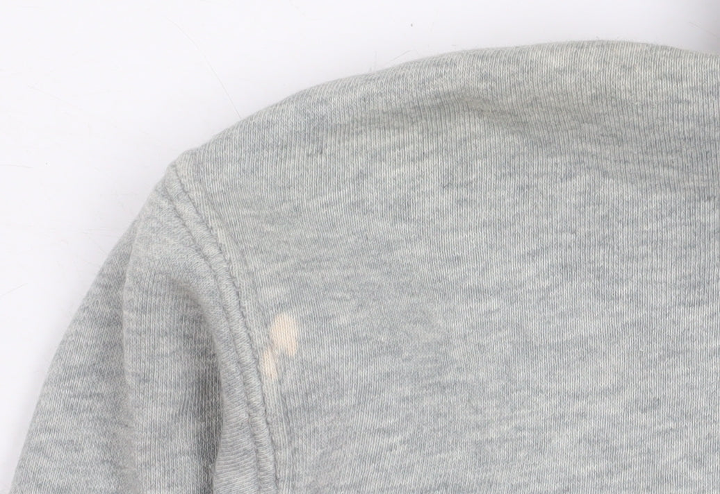 Nike Mens Grey Full Zip Hooded Jacket XL Cotton Blend