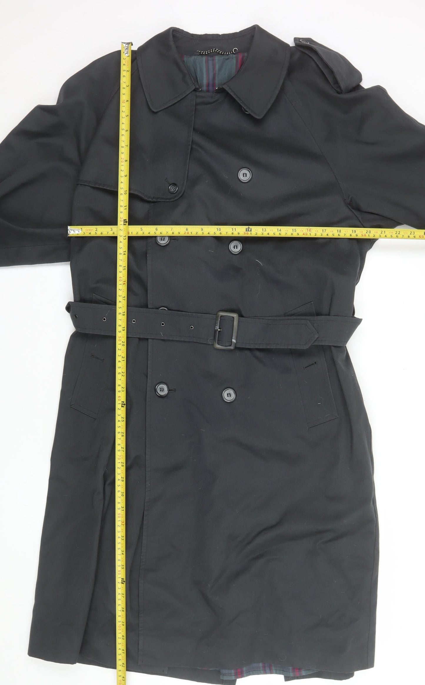 Marks and Spencer Women’s Grey Trench Coat Belted Long Small
