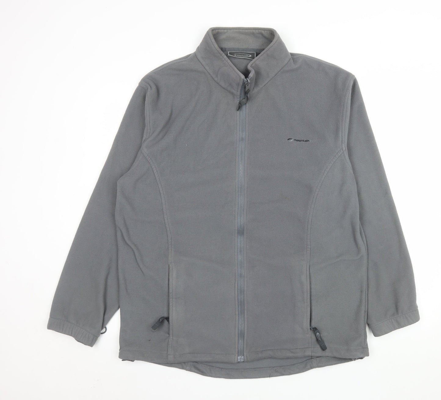 Mountainlife Men’s Grey Full Zip Fleece Jacket M Outdoor Hiking