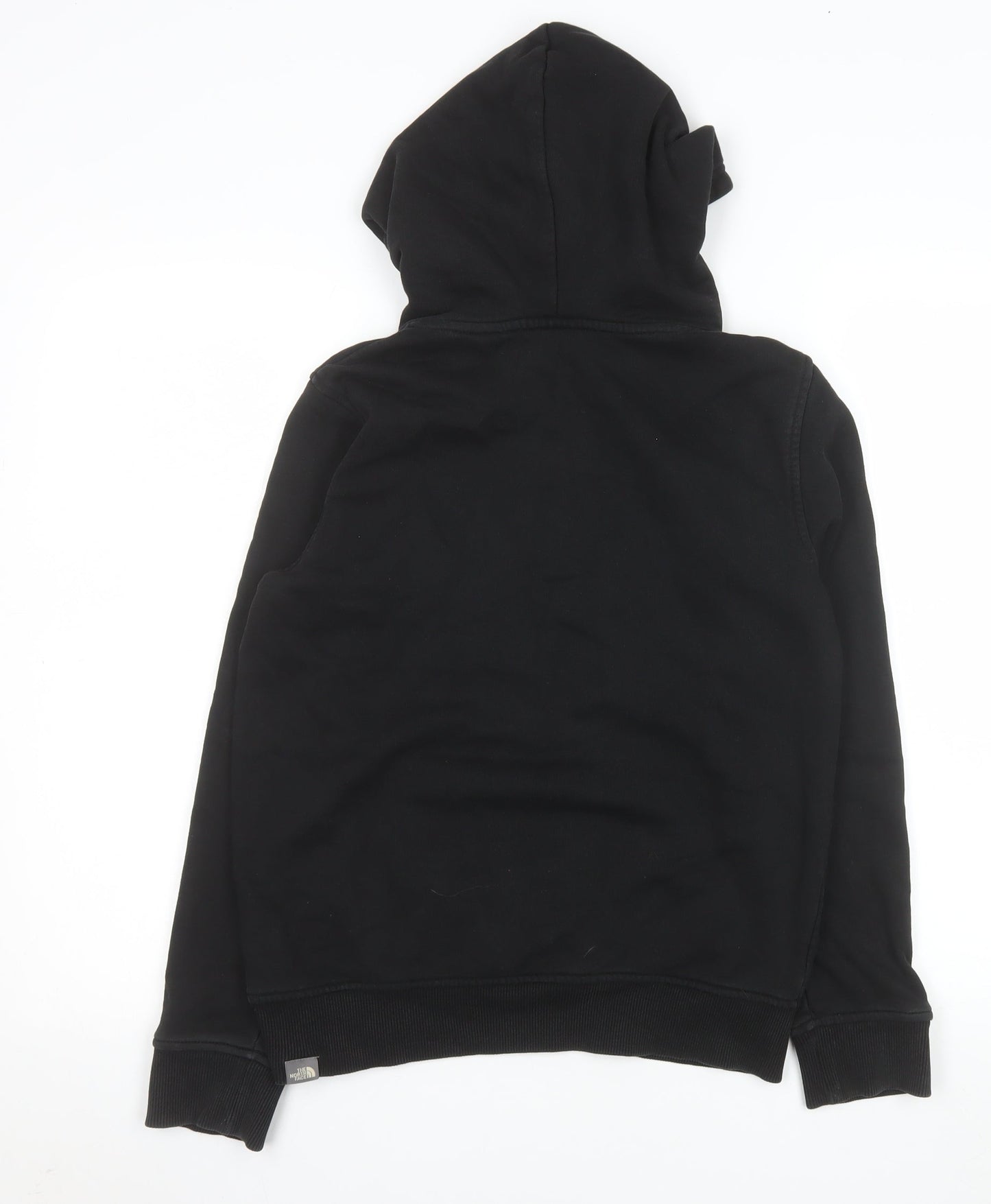 The North Face Boys Black L Pullover Hoodie with Logo Print