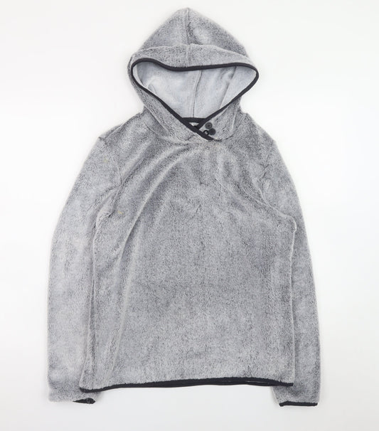 Equestrian Women Grey Fleece Pullover Hoodie Size 8/10