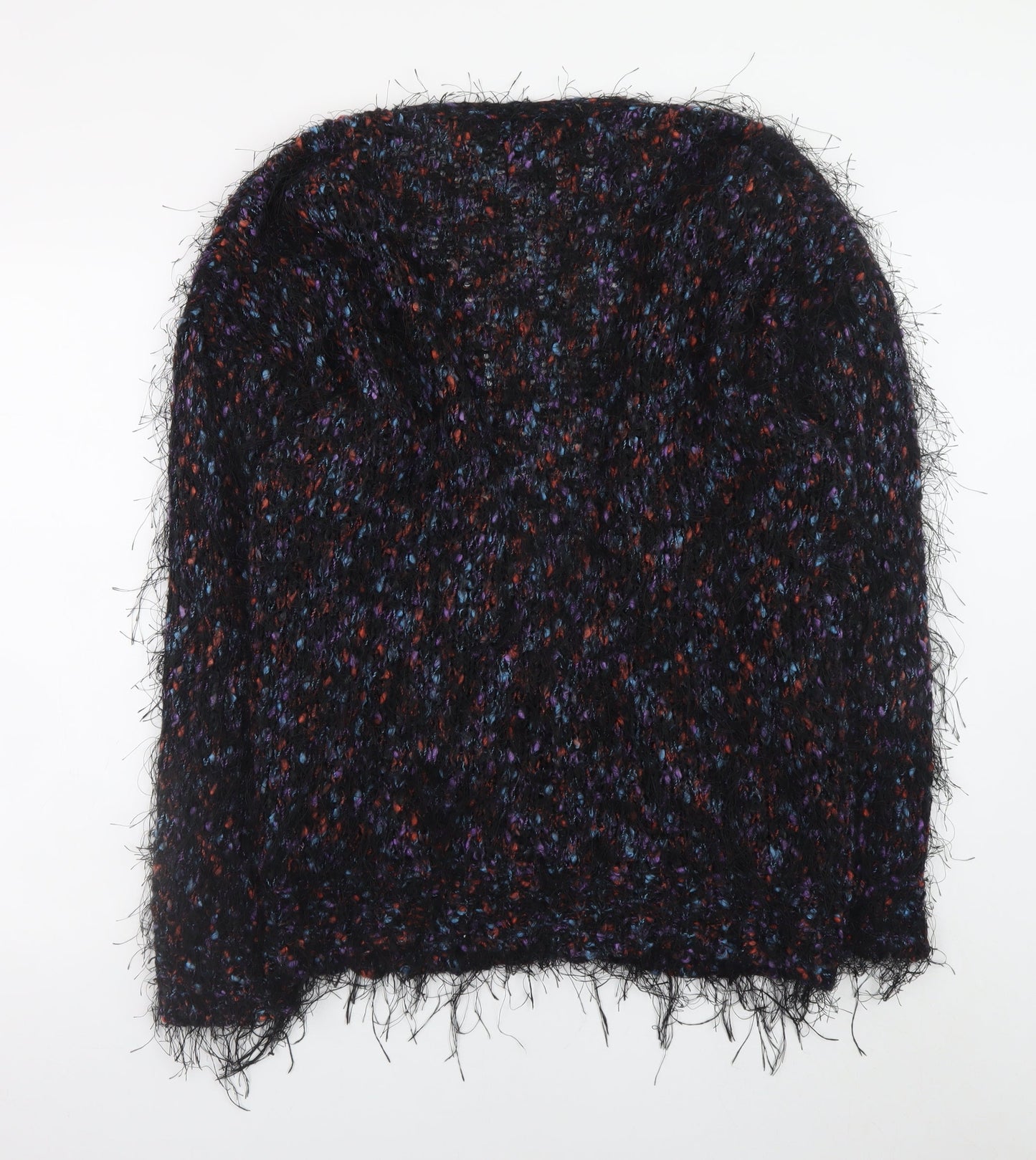 Topshop Women’s Multicoloured Mohair Blend Chunky Knit Cardigan Size 12