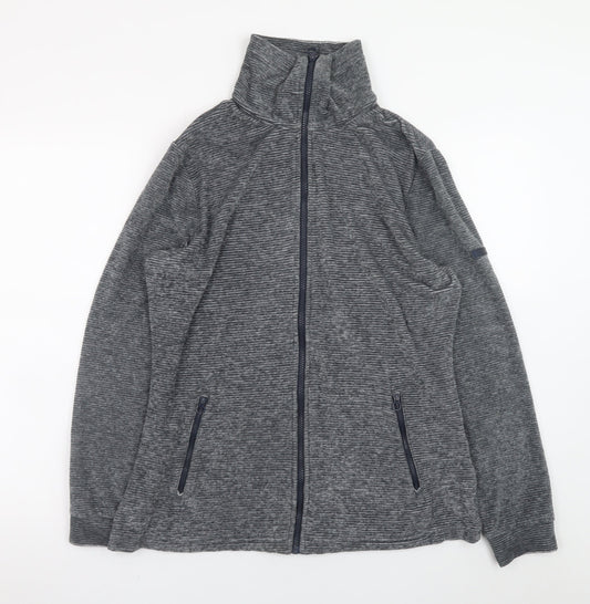 Regatta Men Grey L Fleece Full Zip Outdoor Jacket