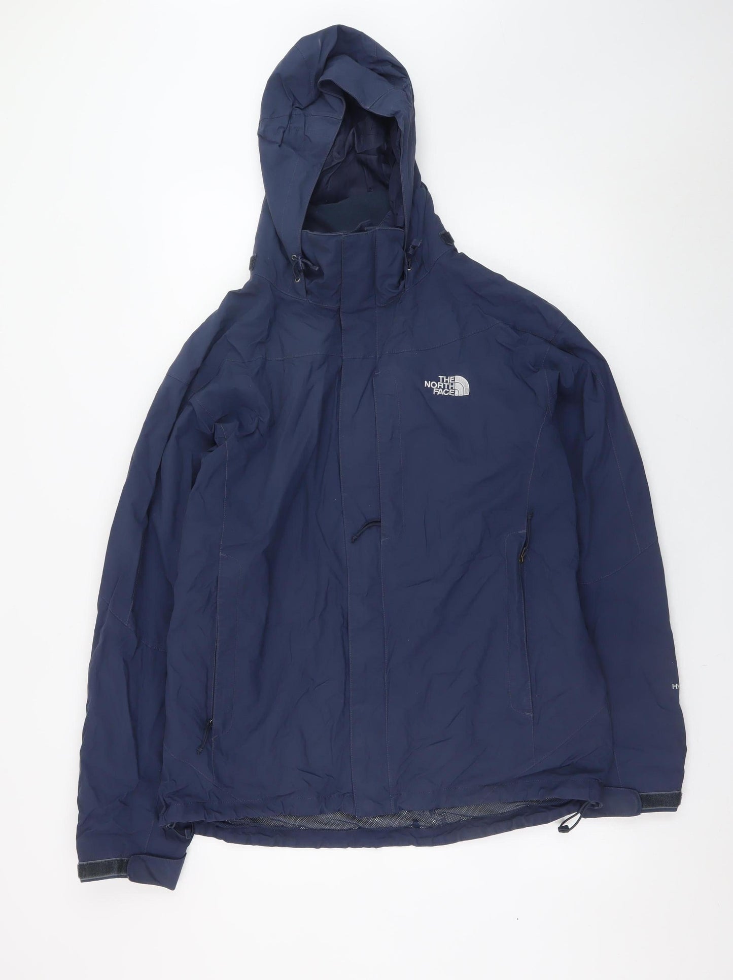 The North Face Men's Blue Waterproof Hooded Jacket M