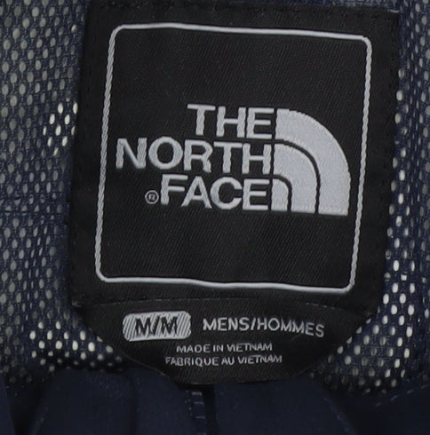 The North Face Men's Blue Waterproof Hooded Jacket M
