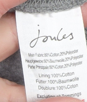 Joules Men's Grey Embroidered Polo Sport Pullover Hoodie M