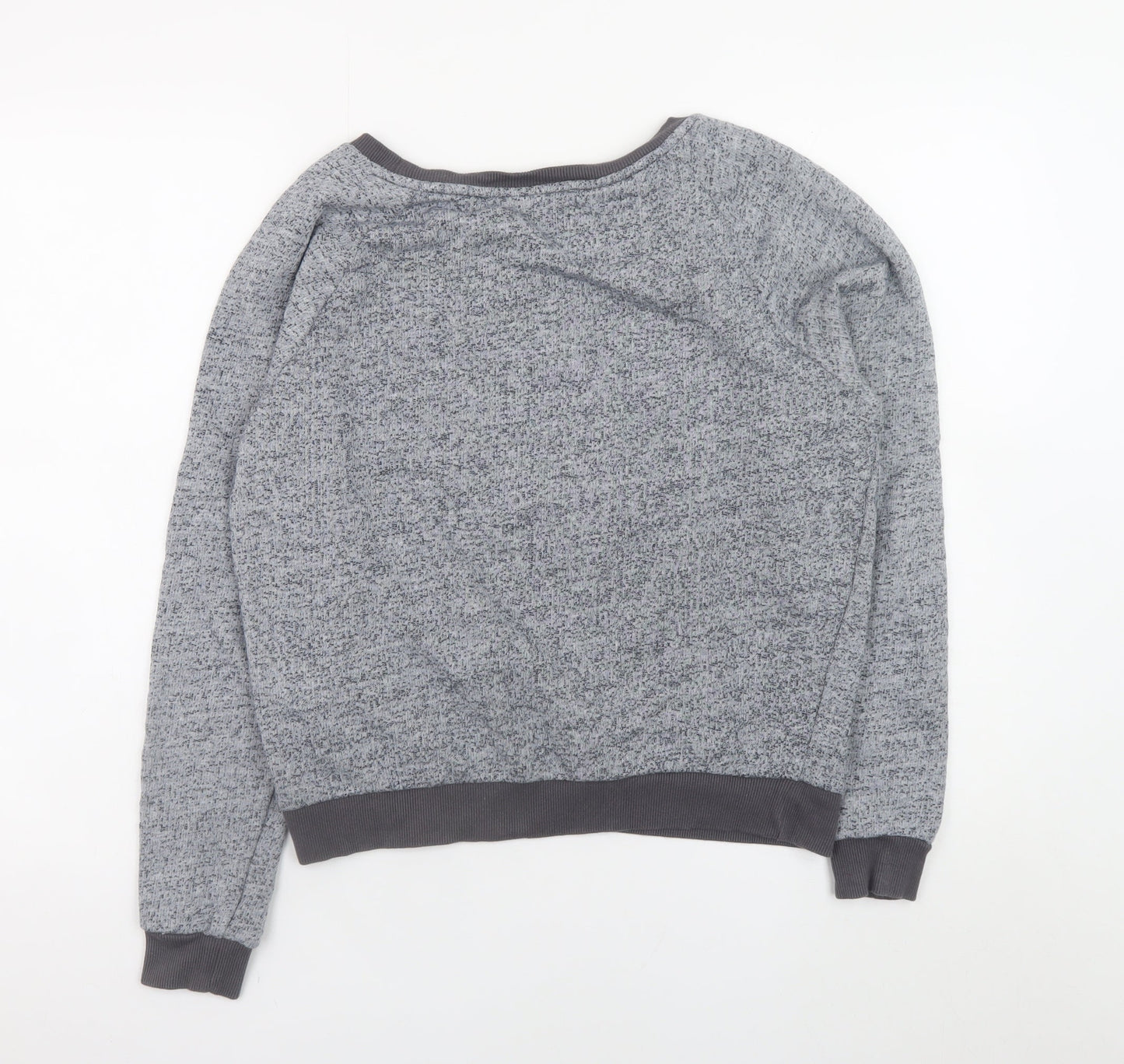 River Island Women Grey Sequin Robin Pullover Jumper Size 10