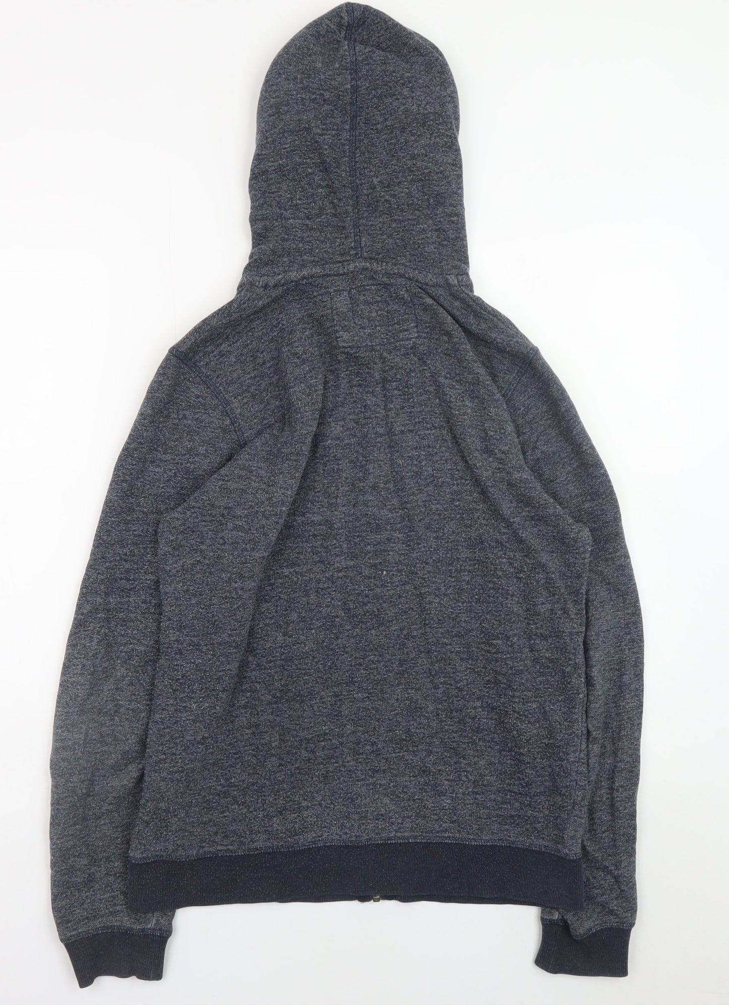 Jack & Jones Men’s Blue Full Zip Hoodie Small Cotton Blend Sweatshirt