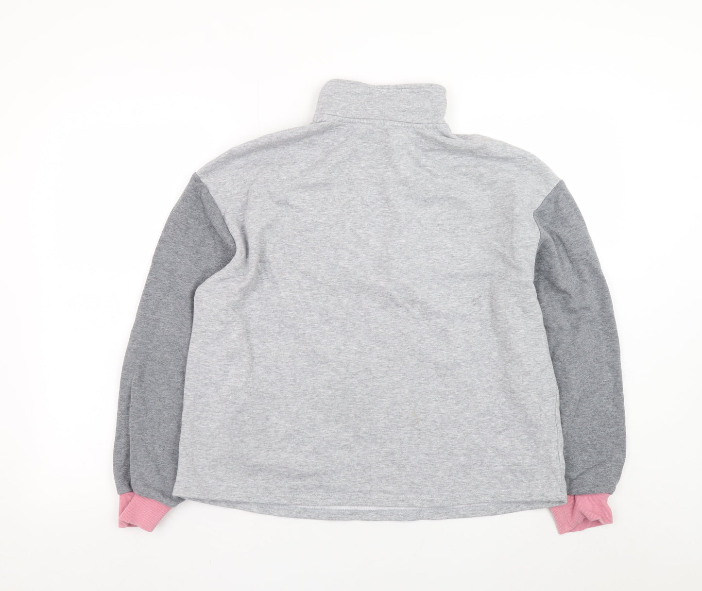 Michelle Keegan Women’s Grey Colourblock 1/2 Zip Sweatshirt Size 12