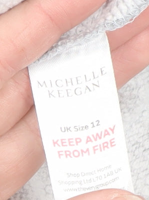 Michelle Keegan Women’s Grey Colourblock 1/2 Zip Sweatshirt Size 12