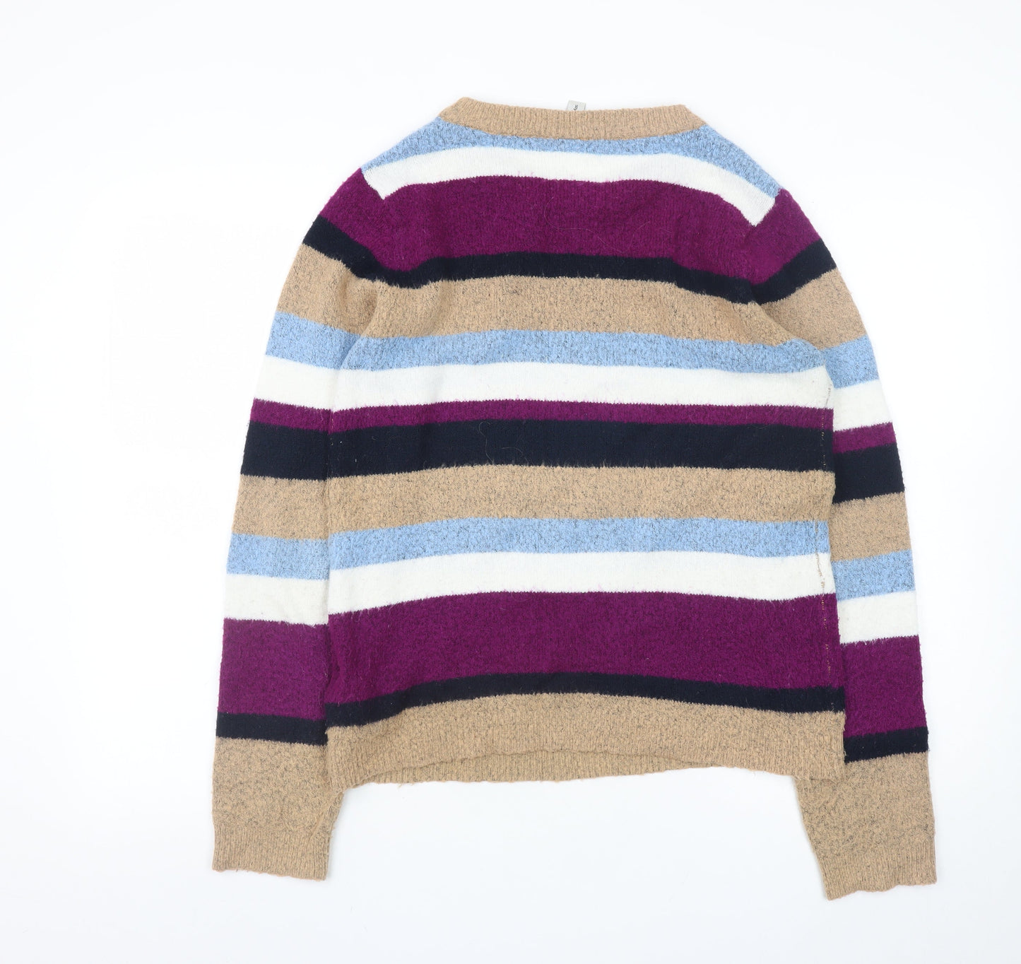 Soyaconcept Women's Multicoloured Striped Knit Jumper Size S
