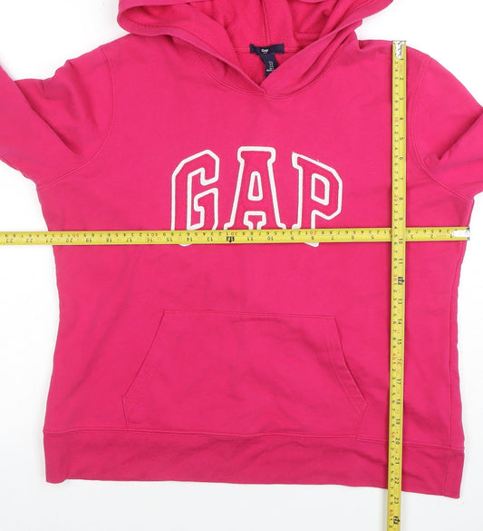 GAP Women’s Pink Pullover Hoodie Large Cotton Blend Casual