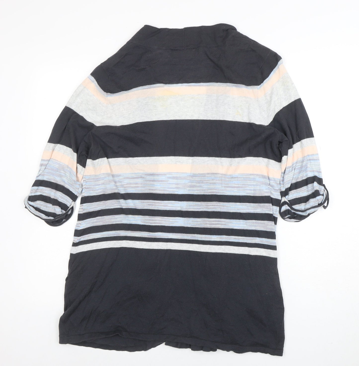 Wallis Women's Multicoloured L Striped Open Front Cardigan