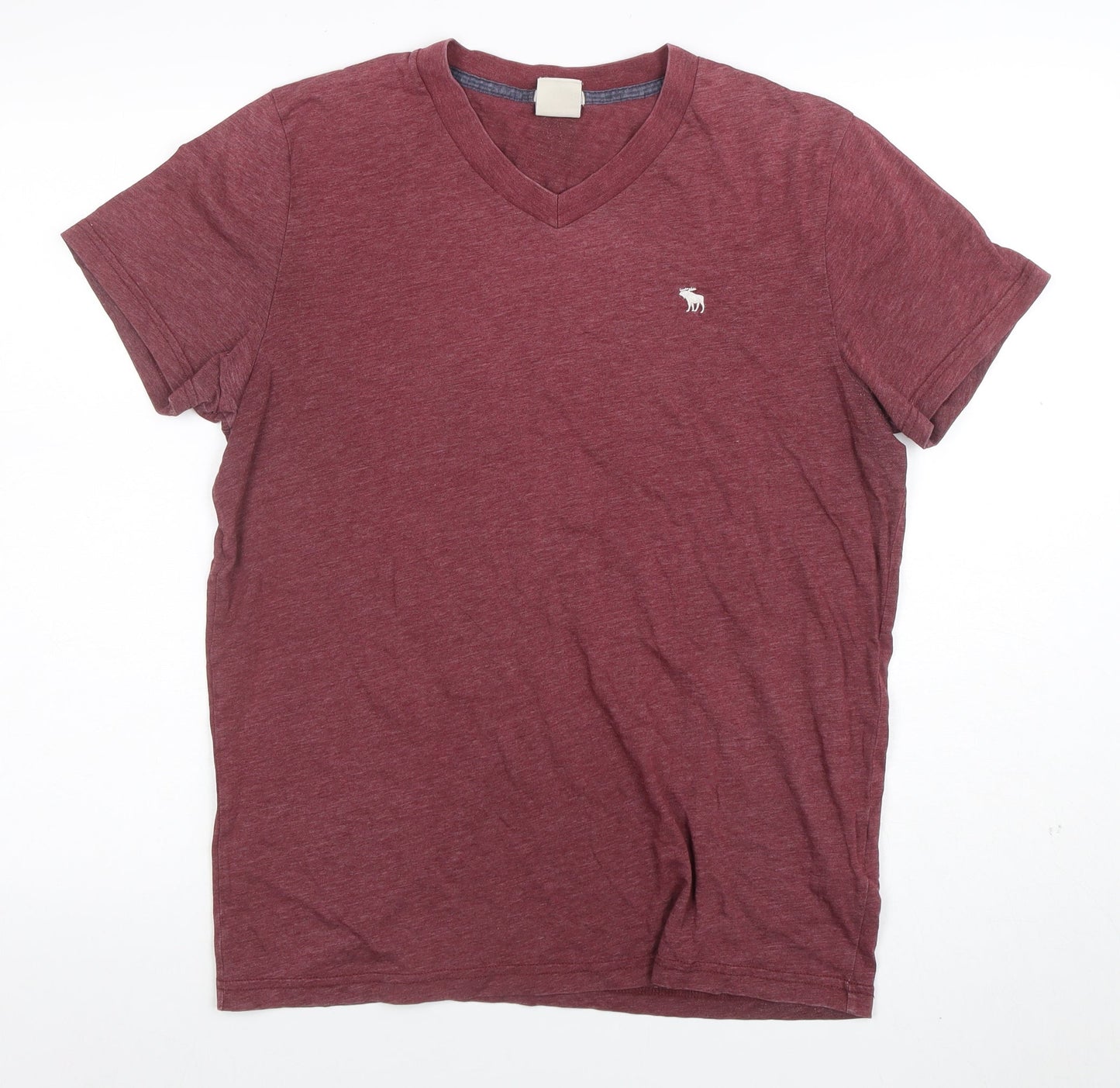 Abercrombie & Fitch Men's Red V-Neck Muscle T-Shirt Size L