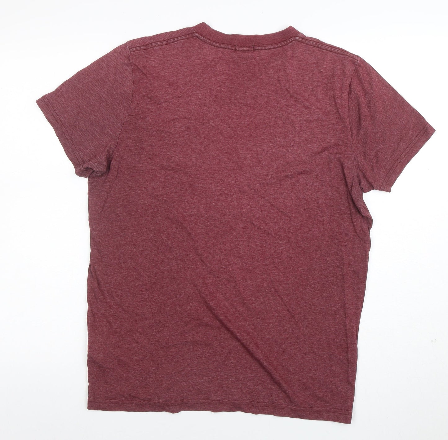 Abercrombie & Fitch Men's Red V-Neck Muscle T-Shirt Size L