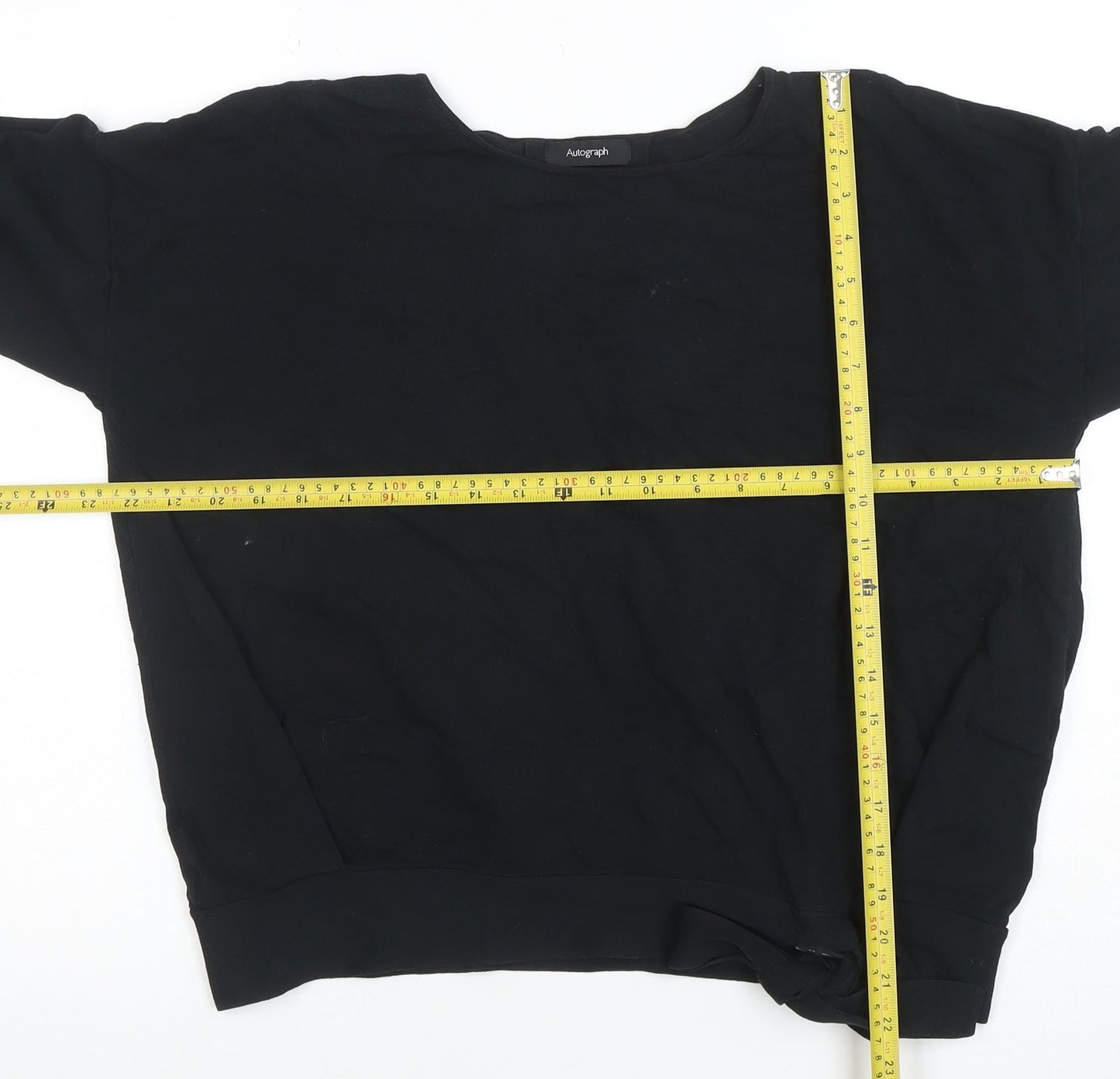 Marks and Spencer Autograph Women’s Black Wrap Tie Blouse Size 14