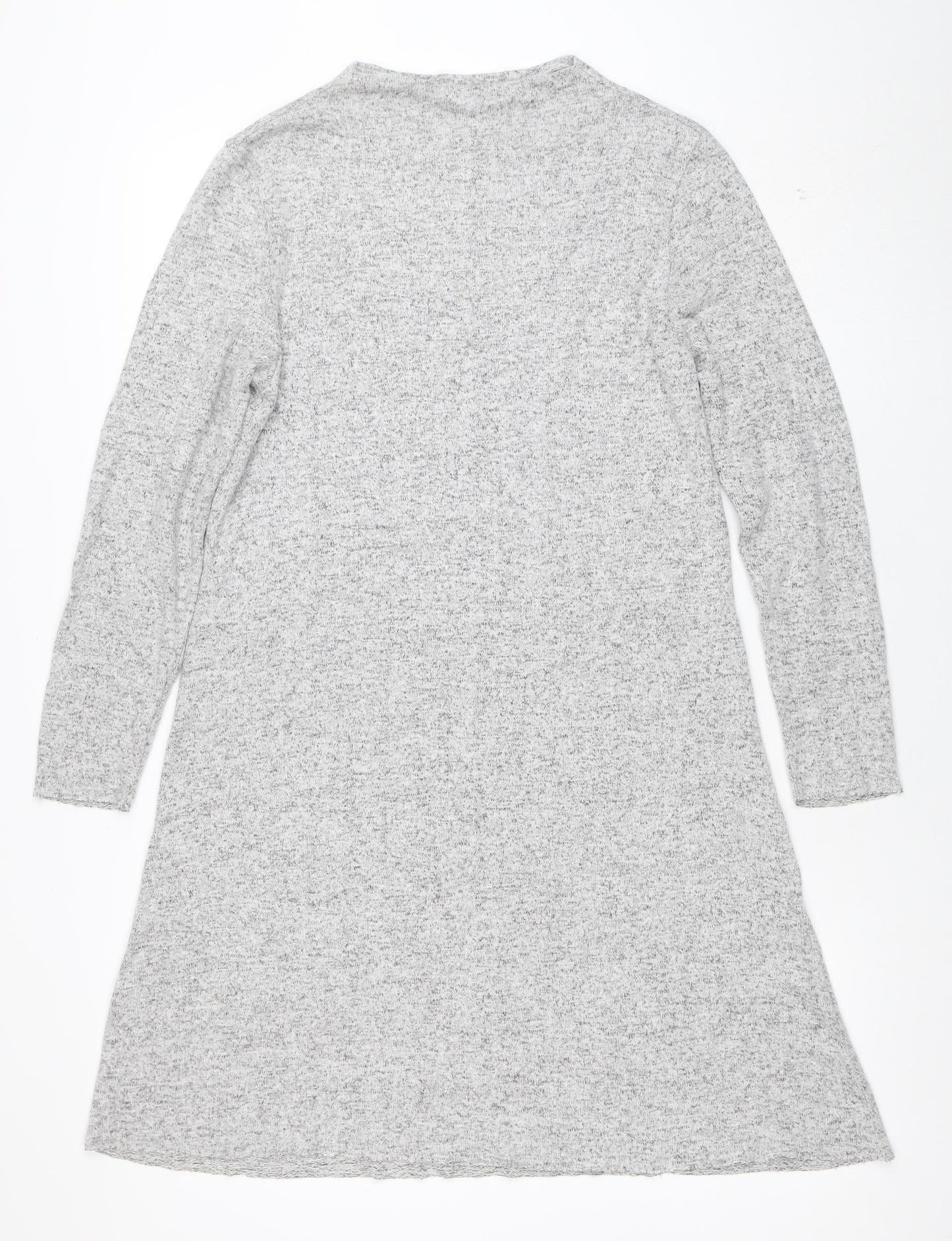 ONLY Women Grey Knit Long Sleeve Sweater Dress M