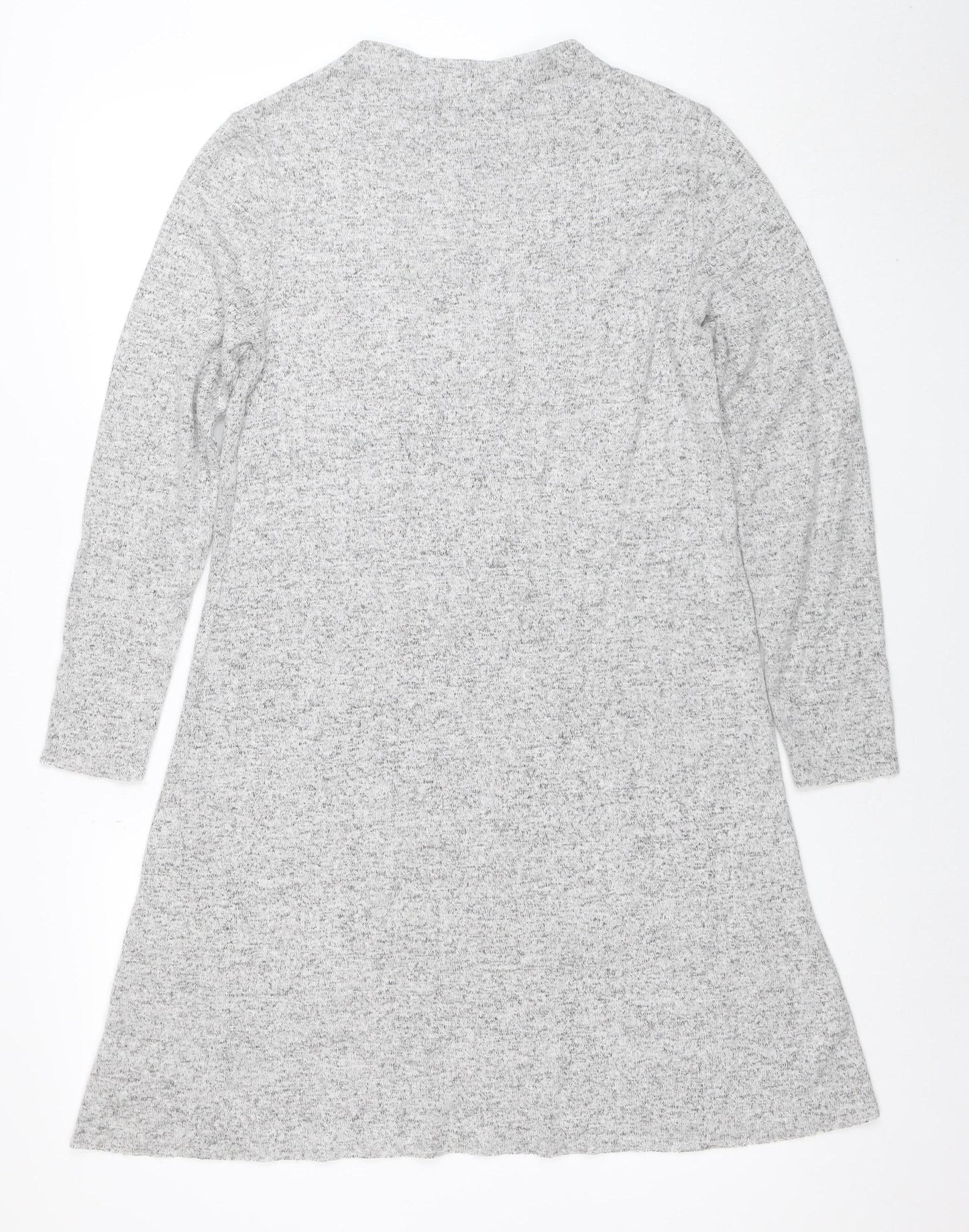 ONLY Women Grey Knit Long Sleeve Sweater Dress M