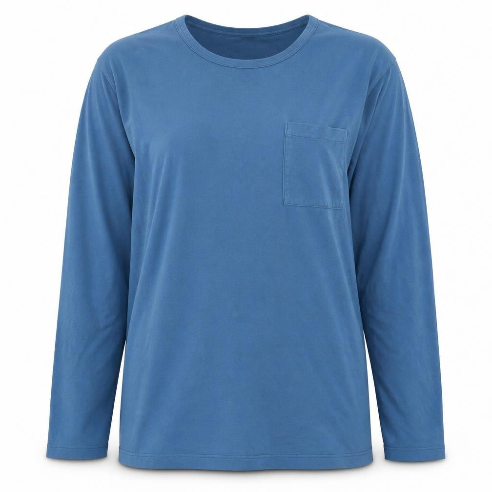 Next Women Blue Long Sleeve Cotton T-Shirt Size L