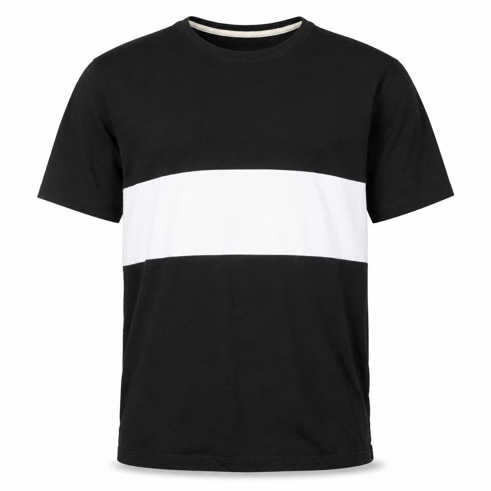 Rag & Bone Men's Black Colourblock Cotton T-Shirt Size M