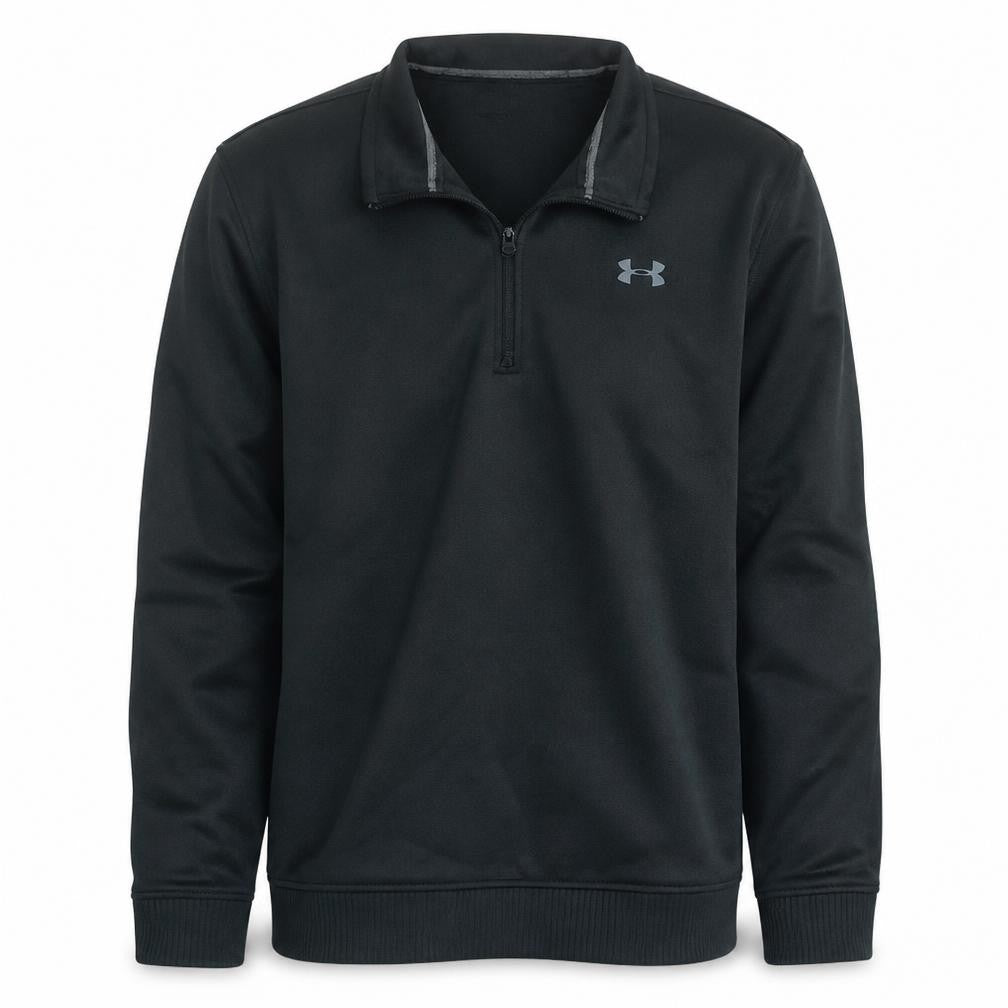 Under Armour Men's Black M 1/4 Zip Fleece Sweatshirt ColdGear