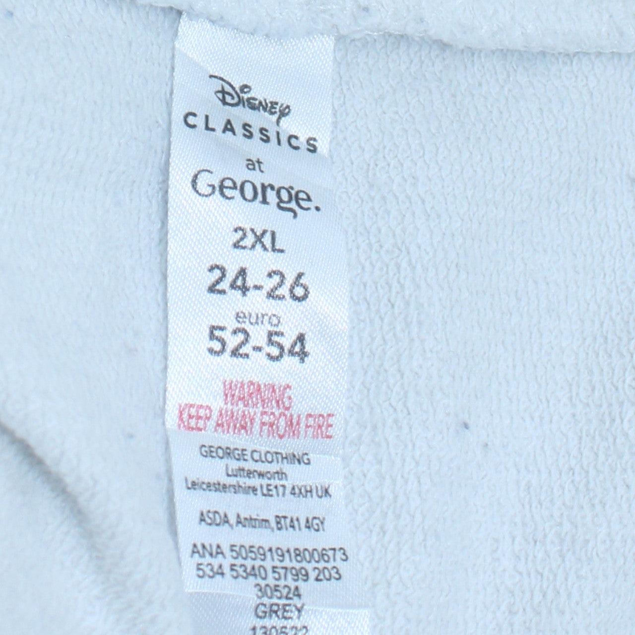 Disney Classics George Women Blue Stitch Pullover Sweatshirt 2XL