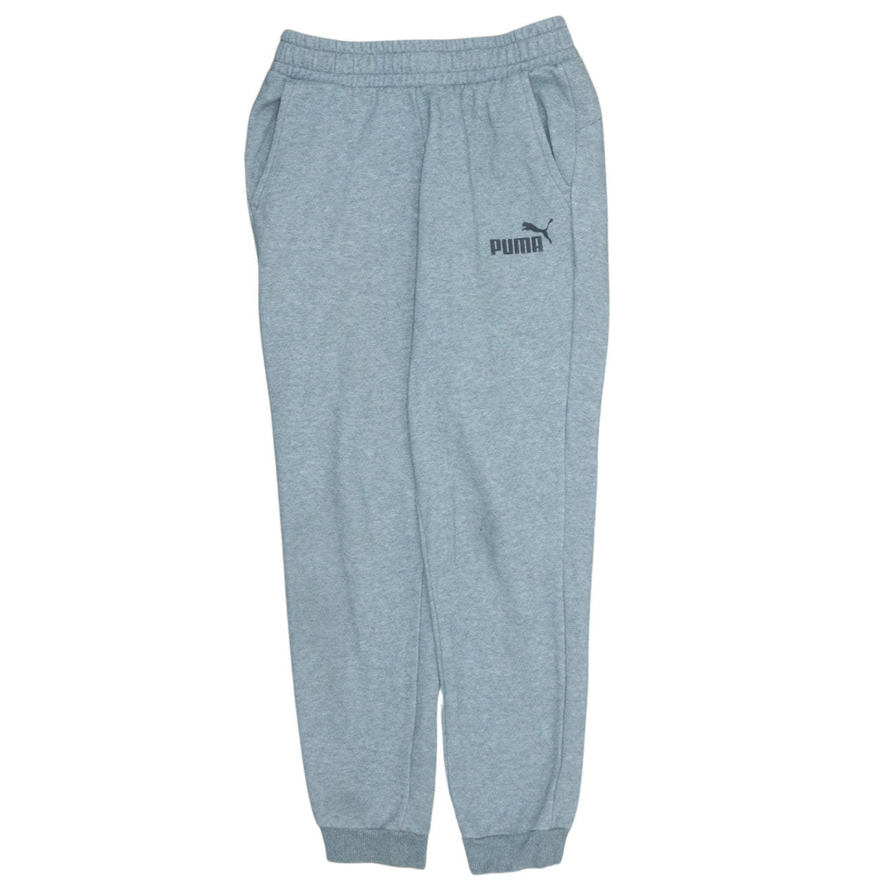 Puma Boys Grey Jogger Trousers 13-14 Years Elastic Waist Comfort Fit