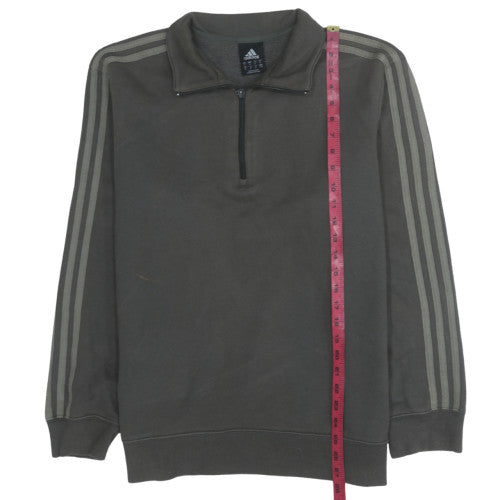 Adidas Men’s Green 1/2 Zip Sweatshirt Size M Sports Fleece