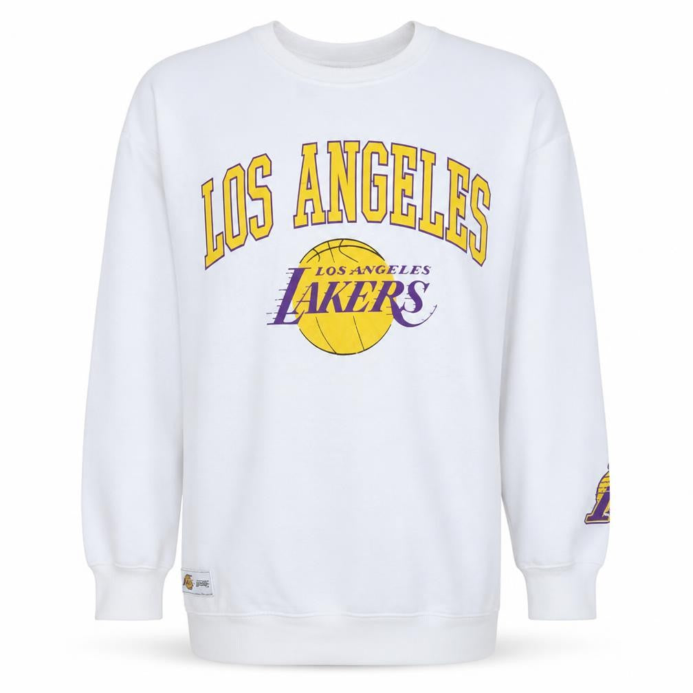 Primark Cares NBA Los Angeles Lakers White Sweatshirt 2XS Womens