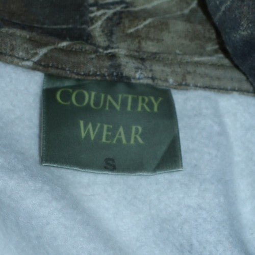 Country Wear Men's Camouflage Pullover Fleece Hoodie Size S
