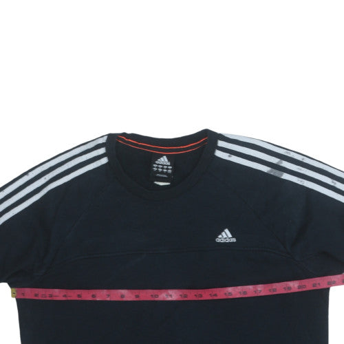 Adidas Men's Black Crew Neck Pullover Sweatshirt M