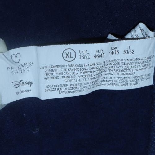 Disney Women's Navy Stitch Pullover Hoodie XL - Primark Cares